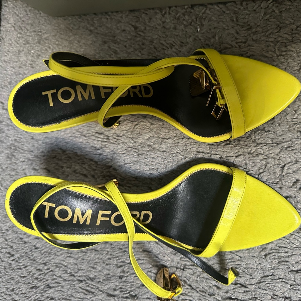 Tom Ford Women's Yellow Strappy Heels